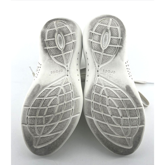 Crocs LiteRide Pacer Cream 205234 Casual Comfort Shoes Women Size 6 - Picture 11 of 13